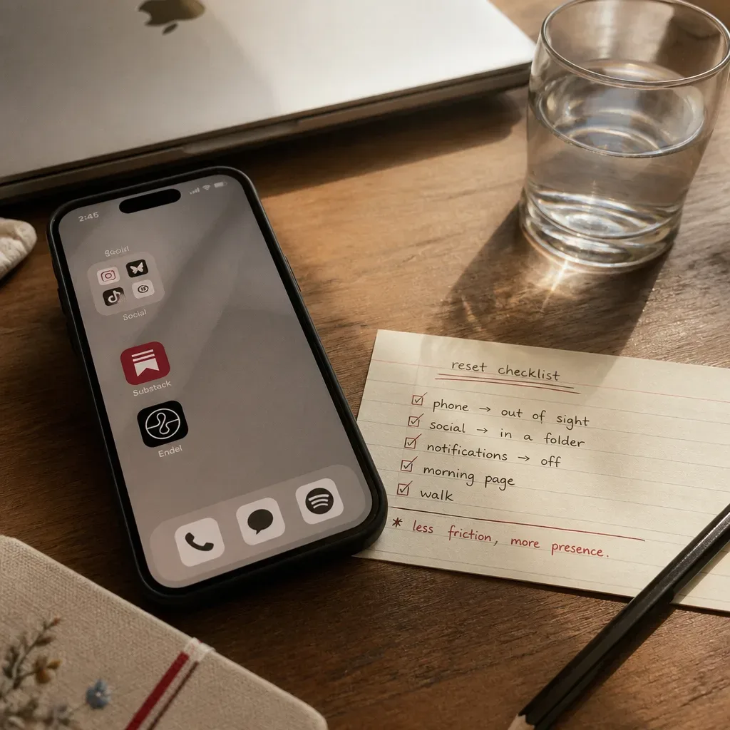 Phone home screen rearranged for fewer triggers